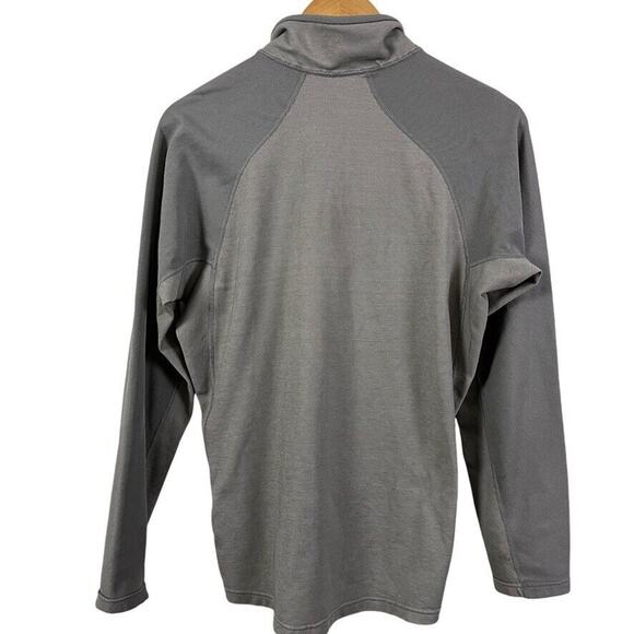 Patagonia Mens Gray 1/4 Zip Pullover Long Sleeve Performance Baselayer Stains M - Picture 13 of 16